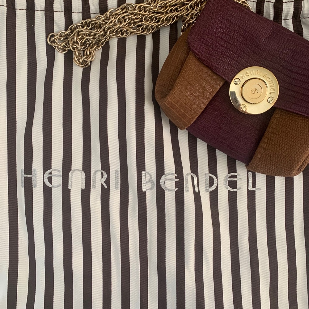 Henri Bendel Leather Suede Purse